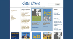 Desktop Screenshot of kleanthes.de